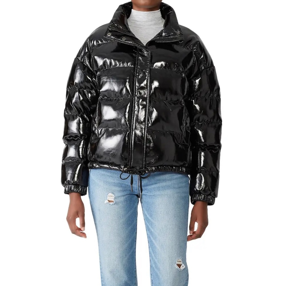 Rino and pelle black irsa puffy jacket sz 36.  (11)